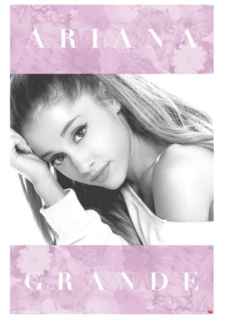 Ariana Grande - Floral Wall Poster